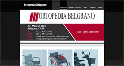 Desktop Screenshot of fabricanteortopedicobelgrano.com