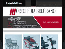 Tablet Screenshot of fabricanteortopedicobelgrano.com